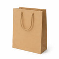 Papiertasche 26 x 12 x 32 cm Kraftpapier Braun mit Kordelgriff