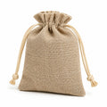 Jute-Zugbeutel 15 x 10 x 20 cm Natur mit Kordelzug für Aufbewahrung